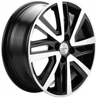 Khomen KHW1609 Black-FP 4*100 6xR16 ET47 DIA56.6